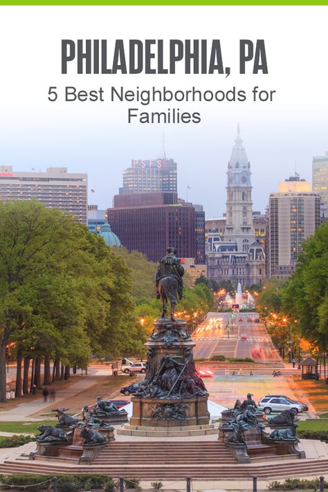 Moving to Philadelphia? With safe neighborhoods, quality schools, and plenty of things to do, the Birthplace of America is a great place to raise a family! Here are five of the best neighborhoods in Philly for families! Extra Space Storage, Beautiful Parks, Safe Neighborhood, Space Storage, Charter School, Beautiful Park, Philadelphia Pennsylvania, Family Outing, School Fun