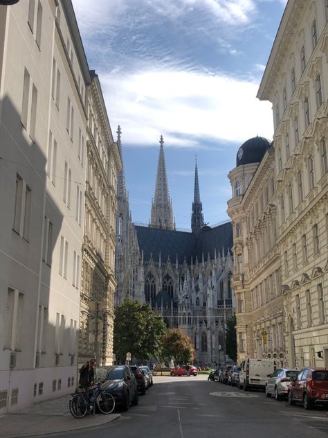 One of the most beautiful churches in vienna #church #vienna #travel #photography Masters Abroad, Wien Aesthetic, Vienna Trip, Most Beautiful Churches, Vienna Waits For You, Paris Travel Photography, Vienna Travel, Beautiful Churches, Austria Travel