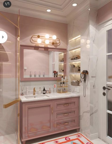 Modern Bathroom Tiles, Girly Bathroom, Tiles Designs, Clever Comebacks, White Bathroom Designs, Bathroom Design Decor, Bathroom Inspiration Decor, Girls Bathroom, Bathroom Tiles