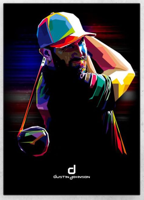 pgatour golfaddict golfers Brooks Koepka, Golf Pga, Golf Poster, Justin Thomas, Wpap Art, Dustin Johnson, Golf Art, Pop Art Illustration, Pop Art Posters