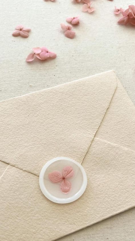 New beautiful vellum wax seals with pink dried flowers in our shop. Link in bio🌸 | Instagram Pink Dried Flowers, April 20, Instagram Bio, Wax Seals, Girl Room, Seals, Dried Flowers, Link In Bio