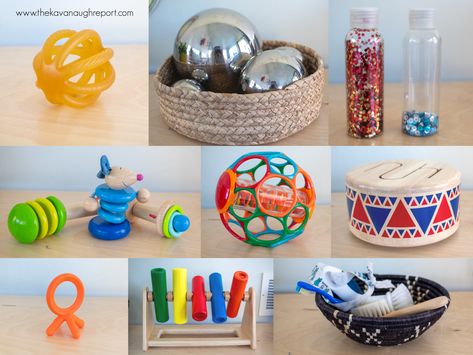 The Kavanaugh Report: Montessori Friendly Toys at 7 Months 7 Month Old Toys, 7 Month Old Baby Activities, Montessori Activities Baby, Montessori Trays, Diy Montessori Toys, 7 Month Old Baby, Montessori Parenting, Diy Montessori, Sensory Ideas