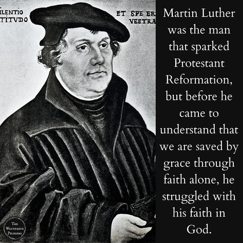 In honor of Reformation Month, here is a post about Martin Luther. #martinluther #reformationday #reformationmonth #churchhistory #protestantreformation #christianhomeschool #christianhomeschooling #christianhomeschooler #reformedhomeschool #learninghistory #historyreels #reformed #homeschoolresources #christianyoutuber #reformedtheology #solascriptura #solafide #solagratia #solideogloria #wanderingpilgrims #wanderingthroughhistory Martin Luther Reformation, Reformation Day, Protestant Reformation, Reformed Theology, Church History, Saved By Grace, Homeschool Mom, Homeschool Resources, Martin Luther