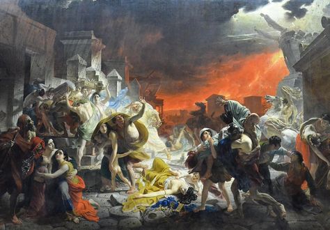 The Last Day of Pompeii, Karl Brullov, 1833 The Last Day Of Pompeii, Last Day Of Pompeii, Pompeii Paintings, Karl Bryullov, Pompeii, The Last Day, Something Beautiful, Last Day, Art Painting