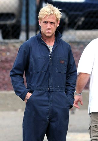 Ryan Gosling: Sexy in a Jumpsuit - Hot Pics - UsMagazine.com Mechanic Overalls, Coverall Men, Mechanic Clothes, Place Beyond The Pines, Mechanic Jumpsuit, Beyond The Pines, Mechanic Coveralls, Coveralls Mens, Outfit Reference