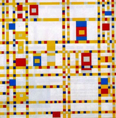 Broadway Boogie Woogie, Piet Mondrian Artwork, Piet Mondrian Painting, Light Bulb Moment, Three Primary Colors, Bio Ideas, Boogie Woogie, Art Story, Piet Mondrian