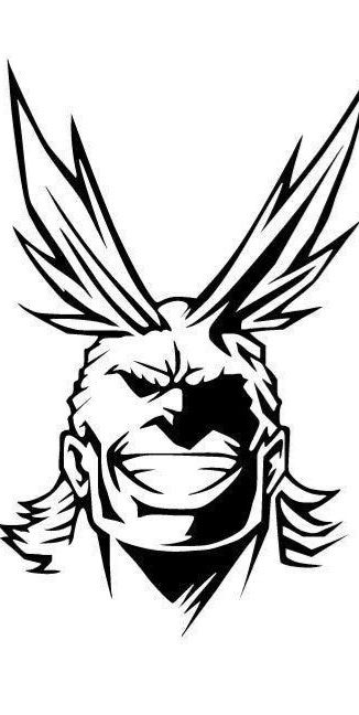 My Hero Academia Minimalist Tattoo, Midoriya Tattoo Ideas, All Might Sketch, All Might Black And White, My Hero Academia Svg, Black And White My Hero Academia, Academia Tattoo, Hero Tattoo, Tattoo 2023