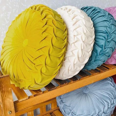 Decorative Velvet Sofa Cushions | Decorative Round Cushions Sofa - Throw Pillow - Aliexpress 3d Pumpkin, Large Couch, Pillow For Couch, Couch Decor, Round Throw Pillows, Round Chair, Decorative Pillows Couch, Couch Throw Pillows, Velvet Throw