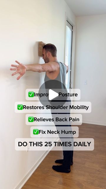 Neck And Shoulder Stretches, Posture Stretches, Posture Correction Exercises, Neck Hump, Shoulder Rehab, Shoulder Mobility, Back Relief, Yoga For Seniors, Correct Posture