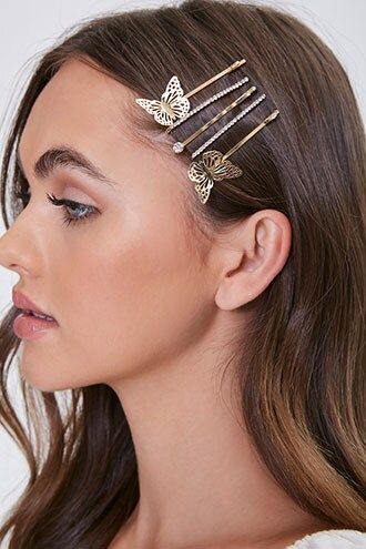 Shop Forever 21 for the latest trends and the best deals | Forever 21 Pin Hairstyles, Hairstyles Long Hair, Bobby Pin Hairstyles, Bobby Pin, Hairstyles Long, Hair Dos, Diy Accessories, Story Ideas, Hair Tools