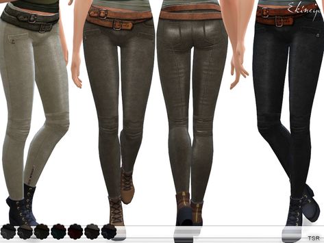 Sims 3 Cc Clothes, Medieval Pants, Die Sims 4, Pants With Belt, Sims 4 Downloads, Leather Jeans, Belted Pants, Old Jeans, Sims Mods