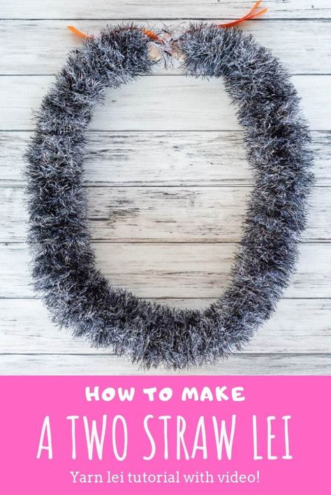 How To Make Leis, Yarn Lei, Lei Tutorial, Graduation Leis Diy Ribbons, Graduation Leis Diy, Four Strand Braids, Ribbon Lei, Fancy Bows, Hawaiian Lei