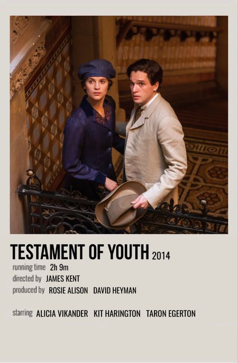 Testament Of Youth Movie, Testament Of Youth, Polaroid Movie Poster, Movie Hacks, Night Film, Movie To Watch List, New Movies To Watch, Girly Movies, Inspirational Movies