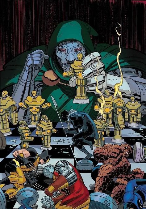 Doom Classic, Doctor Doom Art, Doctor Doom Marvel, Doom Art, Marvel Retro, John Romita Jr, Dr Doom, Doctor Doom, 8bit Art