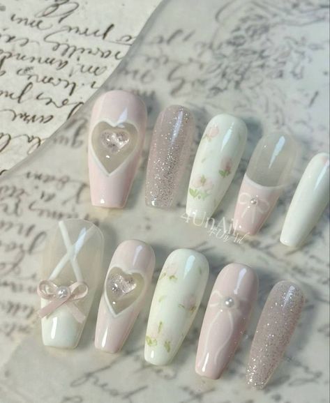 Asian Nails, Anime Nails, Estilo Taylor Swift, Pretty Nail Designs, Pretty Gel Nails, Really Cute Nails, Japanese Nails, Soft Nails, Jelly Nails