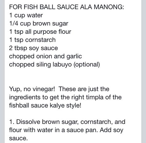 Fishball Sauce Recipe Filipino, Manong Sauce Recipe, Fishball Recipe Filipino, Fishball Sauce, Fishball Recipe, Pinoy Merienda, Lutong Pinoy, Easy Filipino Recipes, Filipino Street Food