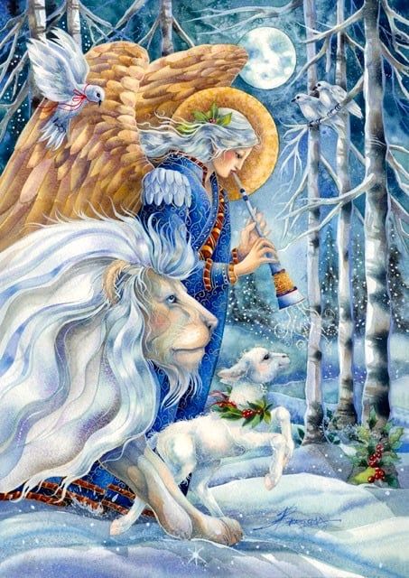 "Anyone can find the darkness in others...be the one who finds the light." Jody Bergsma, Peace Art, Art Carte, Christmas Scenes, Fairy Angel, Angel Art, Christmas Illustration, Merry Christmas And Happy New Year, Christmas Images