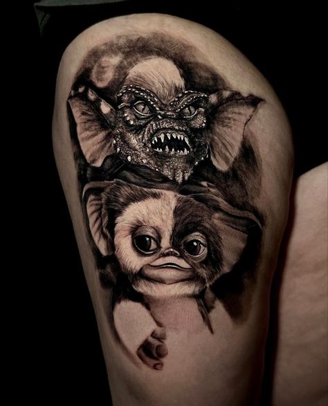 Gremlin Tattoo, Gremlins Tattoo, Gizmo Tattoo, Tattoo Style Art, Horror Tattoos, Horror Tattoo, Start Now, Chest Tattoo, Gremlins