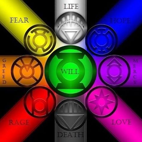 Shades of Infinity Gems....LOL Green Lanterns, Comics Logo, Lantern Corps, Green Lantern Corps, Univers Dc, Trash Polka, Arte Dc Comics, Marvel Vs Dc, The Guardians