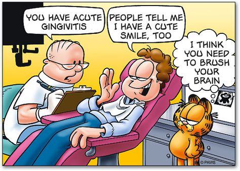 Acute gingivitis Dental Hygiene Humor, Dental Assistant Humor, Dentist Jokes, Dentist Cartoon, Radiology Humor, Dental Jokes, Dental Hygiene School, Dental Fun, Dentist Humor