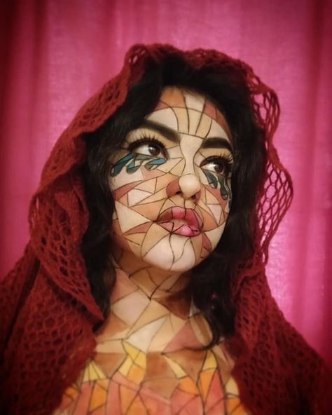 #makeup #makeupartist #stainedglass #stainedglassart #stainedglassmakeup #vitral #vitralmakeup Stained Glass Makeup Look, Stained Glass Makeup, Glass Makeup, June 1st, Stained Glass Art, Mosaic Art, Maquillaje De Ojos, Halloween Makeup, Makeup Artist