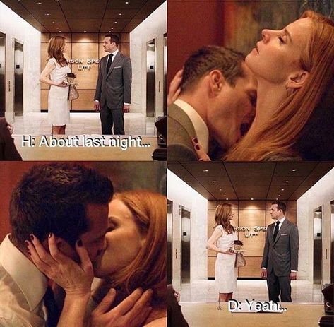 Gabriel Macht And Sarah Rafferty, Donna And Harvey Suits, Harvey And Donna Kiss, Harvey Specter And Donna, Darvey Suits, Donna And Harvey, Suits Harvey And Donna, Harvey And Donna, Donna Harvey