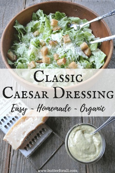 Diy Seasonings, Food Dressing, Ceasar Dressing, Caesar Salad Dressing Recipe, Caesar Dressing Recipe, Christmas Desert, Classic Caesar Salad, Caesar Salad Dressing, Traditional Cooking