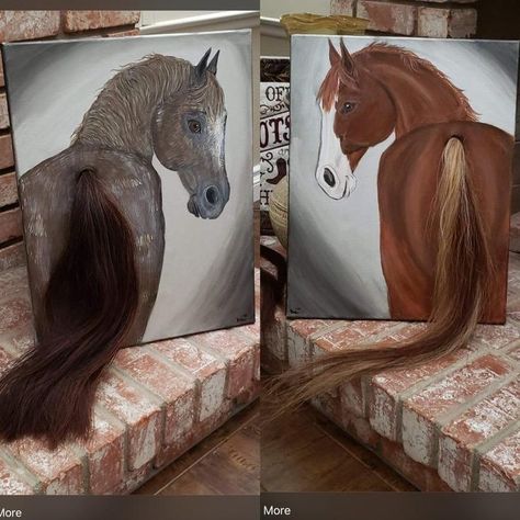 Hair Keepsake Ideas, Horse Hair Ideas, Horse Hair Ideas Memorial, Shliech Horses, Horse Memory, Horse Braiding, Horse Room, Keepsake Ideas, Hair Keepsake