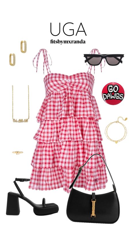 UGA GAMEDAY FIT #outfitinspo #gameday #gamedayfit #gamedayoutfit #uga #ugagameday Uga Gameday Outfit, Alabama Gameday Outfit, Uga Gameday, College Football Game Outfit, College Football Outfits, College Gameday Outfits, Outfit Preppy, Rush Outfits, University Outfit