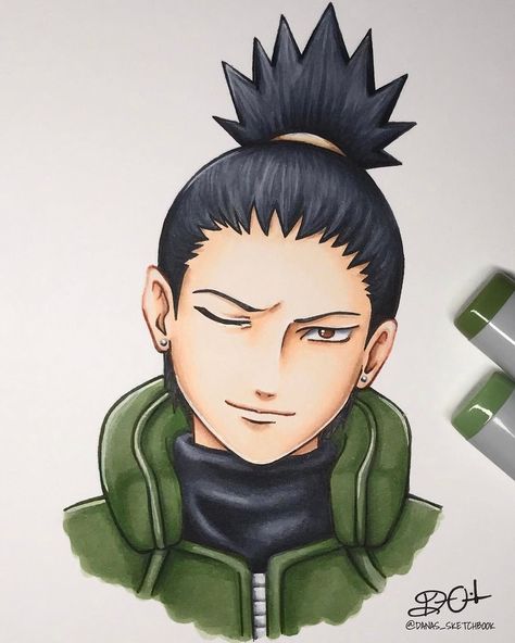 Just uploaded a quick video of me coloring Shikamaru ❤ Link in bio 🤓 - - - And I know it's late but thank you so much for 60k+ everyone!… Shikamaru Sketch, Shikamaru Drawing, Naruto Drawings Easy, Naruto Painting, Evans Art, Naruto Sketch Drawing, Naruto Sketch, Anime Drawing Books, Naruto Drawings