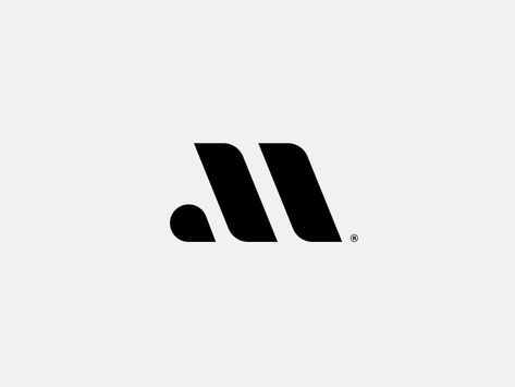 M Mark by Kristian Hay | Dribbble | Dribbble Logo Minimalista, Inspiration Logo Design, Logos Ideas, Youtube Logo, Modern Logo Design, Text Logo, Minimalist Logo Design, Design Minimal, Business Logo Design