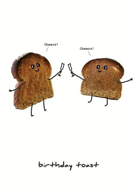 Birthday Toast, Birthday Card Online, Birthday Illustration, Happy Birthday Meme, Happy Birthday Funny, Birthday Blessings, Anniversary Funny, Birthday Wishes Quotes, Happy Birthday Messages