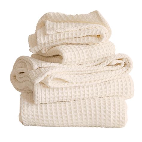 PRICES MAY VARY. PURE 100% TURKISH COTTON: Viva Maison's waffle towel sets are meticulously crafted in TURKEY by a factory with OEKO-TEX certification - Treat yourself to unmatched comfort and premium quality with our quality, soft and lightweight waffle weave towels made from long-staple Turkish cotton. PACKAGE INCLUDED: Pack of 4, 2 Pieces Bath Towels and 2 Pieces Hand Towels - DIMENSIONS: Extra Large Oversize Bath Towels 35 X 71" Inch (14 Oz), Large Hand Towels 20 X 35" Inch (5 Oz) - The gene Spa Hammam, Waffle Towels, Towels For Bathroom, Waffle Weave Towels, Towel Sets, Bath Towels Luxury, Turkish Cotton Towels, Lightweight Blanket, Cotton Bath Towels