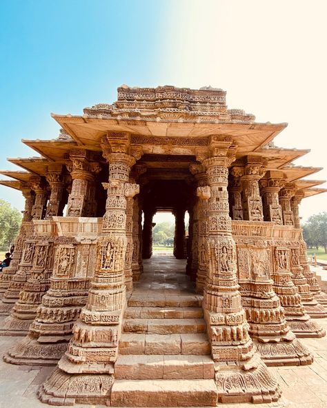 Modhera Sun Temple | Mehsana | Gujarat | India.  #modherasuntemple #mehsana #mahesana #gujarattourism #gujarat #suntemple #indiatourism #travel #travelphotography #photography #travel #followme #follow4followback #travelling #photooftheday #landmark #historicalplace #touristguide Modhera Sun Temple, Gujarat Tourism, Historical Temples, Sun Temple, Indian Temple Architecture, Ancient Indian Architecture, Temple Architecture, India Tour, Indian Architecture