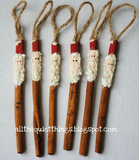 Easy Handmade Ornaments, Cinnamon Sticks Ornaments, Cinnamon Sticks Christmas, Easy Ornaments, Diy Christmas Ornaments Easy, Easy Handmade, Christmas Arts And Crafts, Christmas Ornaments Homemade, Christmas Ornament Crafts