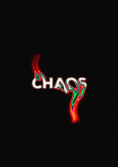 Aesthetic Designs For Tshirts, Chaos Word Art, Chaos Logo, Chaos Wallpaper, Chaos Aesthetic, Hype Wallpaper, T Shirt Logo Design, Trippy Designs, Shirt Logo Design