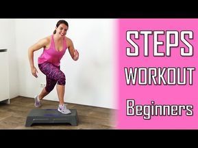 20 Minute Steps Workout Routine for Beginners - Stepper Exercises At Home - YouTube Stepper Exercises, Step Aerobic Workout, Steps Workout, Workout Routine For Beginners, Step Up Workout, Step Workouts, Step Exercises, Beginners Cardio, Aerobic Workout