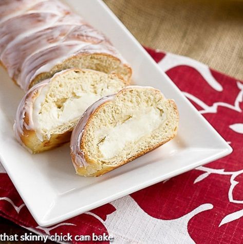 Plaited Easter Bread with Cream Cheese Filling - a tender, braided loaf filled with sweetened cream cheese Cheese Filled Bread, Bread With Cream Cheese Filling, Filled Bread, Bread With Cheese, Yeast Bread Rolls, Bread With Cream Cheese, Easter Bread Recipe, Dessert Breads, Braided Bread