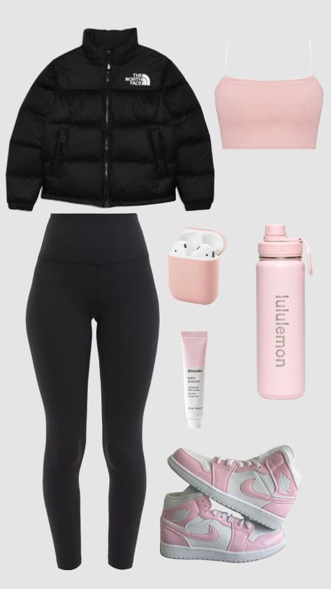 Light Pink Leggings Outfit, Fits With Vans, Pink Leggings Outfit, Casual Baddie, Relax Outfit, Light Pink Leggings, Outfit Baddie, Everyday Fits, Cute Outfits With Leggings