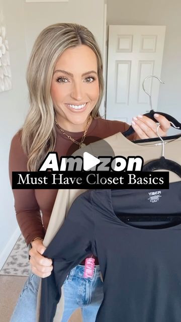 McKenna Zinkhann on Instagram: "⭐️Amazon Must Have Closet Basics⭐️
Comment BASICS to shop 

A closet basic must! I love the seamless look and feel. Perfect for layering or great worn alone. Buttery soft, double lined & not see through. 

See stories for try on/sizing/links

How to shop:
✨Click links in stories 
✨links saved in Amazon highlight
✨DM me or comment for links
✨Shop my Amazon Storefront, link in bio 

As an Amazon influencer I earn from qualifying purchases 
.
.
.
@amazoninfluencerprogram
@amazonfashion 
#amazonstorefront 
#amazonfashion 
#amazoninfluencerprogram 
#amazoninfluencer 
#founditonamazon 
#founditonamazonfashion 
#amazonfind 
#amazonfashionfinds 
#casualstyle 
#casuallook 
#affordablestyle 
#affordablefashion 
#styleinfluencer 
#outfitreel 
#styleinspo 
#everydaystyl Amazon Basics Clothing, Amazon Outfits Women, Closet Basics, Amazon Influencer, Shoes Outfit Fashion, Amazon Clothes, Shoes Outfit, Amazon Storefront, Influencers Fashion