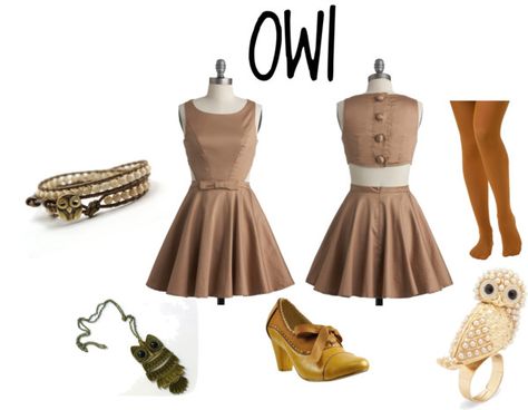 "Owl" by katie-rinker on Polyvore Owl Costumes, Winnie The Pooh Costume, Fandom Fashion, Costumes Ideas, Disney Winnie The Pooh, Winnie The Pooh, Acne, Off White, Streetwear Brands