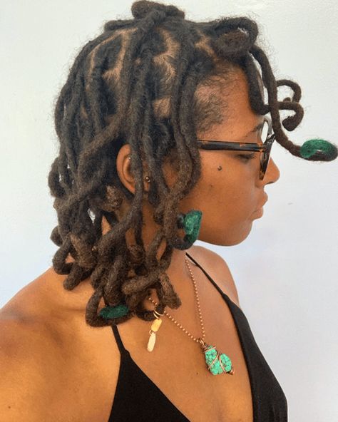 How to Style Locs for the Workplace | The Digital Loctician Thick Locs On Black Women, Locs On Black Women, Rockabilly Hair Tutorials, Thick Locs, Rockabilly Hair, Halo Hair, Pin Curls, Cut Her Hair, Curl Styles