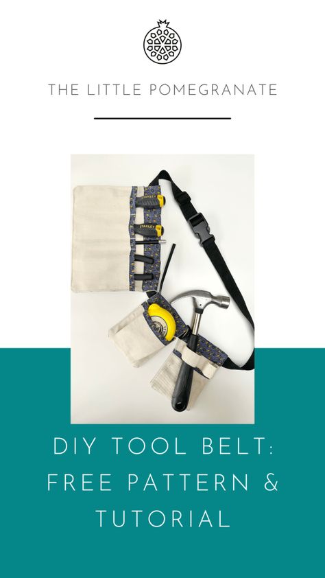 Tool Belt Template, Diy Tool Belt, Tool Belt Diy Patterns, Tool Belt Craft, Utility Belt Sewing Pattern, Tool Belt Sewing Pattern, Sewing Pattern For Tool Belt, Tool Belt Diy, Make Your Own Tool Belt