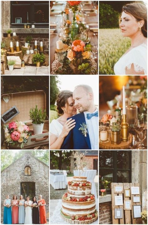 Sweet German Wedding with Gorgeous Rustic Decor Centerpiece Inspiration, German Wedding, Wedding Color Combinations, Stone Photography, Rustic Wedding Bouquet, Eclectic Wedding, Wedding Colour, Multicultural Wedding, Rustic Wedding Flowers