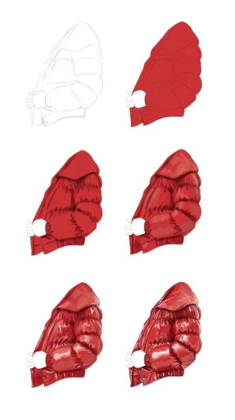 Fashion Illustration Reference, Drawing Different Fabrics, Fabric Tutorial Drawing, Draping Drawing Design Illustrations, Realistic Clothing Drawing, Shading Techniques Digital Clothes, Digital Art Fabric, How To Design Clothes Drawing, Clothes Art Tutorial