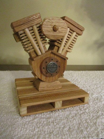 V Twin Harley engines Wood Motorcycle, Wooden Motorcycle, Man Cave Furniture, Motorcycle Diy, Motorcycle Artwork, Wooden Toy Cars, Wooden Bike, Kiddie Rides, Wood Toys Plans