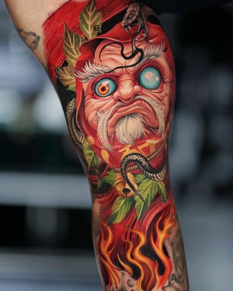 Daruma Doll Tattoo Design Leg, Daruma Doll Tattoo, Best Tattoo Ideas For Men, Black Sleeve Tattoo, Traditional Japanese Tattoo Designs, Bio Organic Tattoo, Organic Tattoo, Doll Tattoo, Graffiti Tattoo