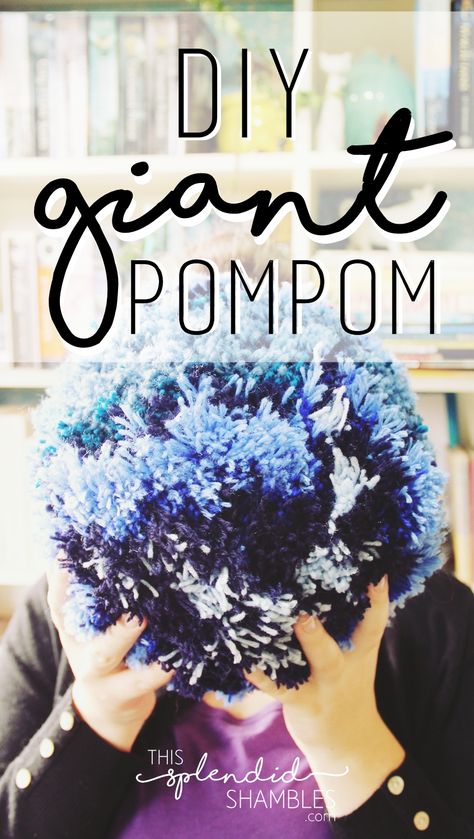 How To Make Giant Pom Poms, Large Yarn Pom Pom Diy, Giant Pom Pom Diy, Pompom Ideas, Giant Pom Pom, Large Pom Poms, Horse Halloween, Woodland Fairy Party, Jar Salads