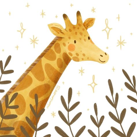 Mimimoo Illustration on Instagram: “Important question: do you think giraffes use reeally long pillows? 🦒⁠ .⁠ Also I posted a great big blog post today about how I grew my…” Long Pillows, Procreate Inspiration, Giraffe Illustration, Safari Art, Giraffe Art, Clipart Baby, Long Pillow, Illustrators On Instagram, Illustration Artists