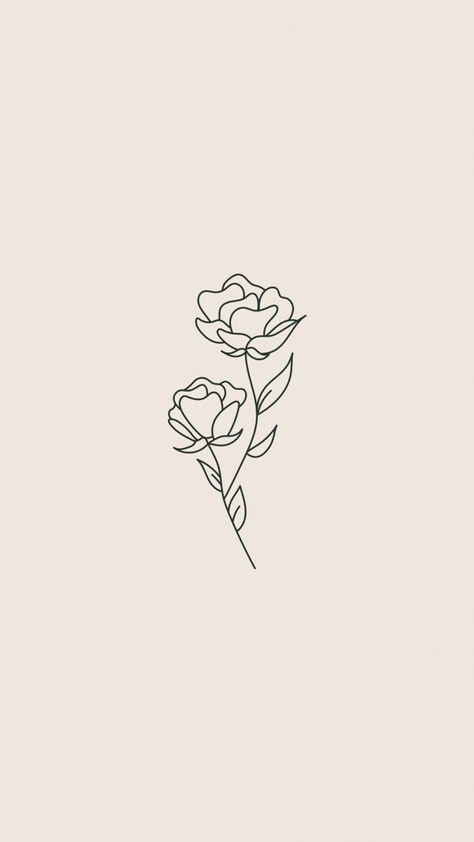 Primrose Tattoo Design, Primrose Flower Tattoo, Primrose Wallpaper, Primrose Tattoo, Minimalist Phone Wallpaper, Wallpaper Telefon, Flower Minimalist, Line Art Flowers, Blue Flower Wallpaper